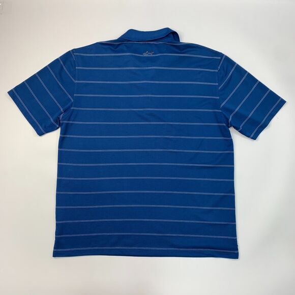 Greg Norman PlayDry Polo Shirt Mens XL Extra Large Blue Striped Performance Golf - Picture 7 of 12